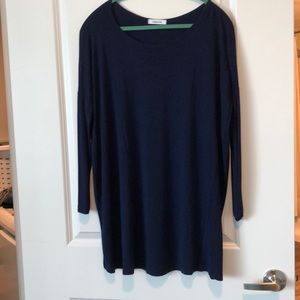 Navy Piko Dress